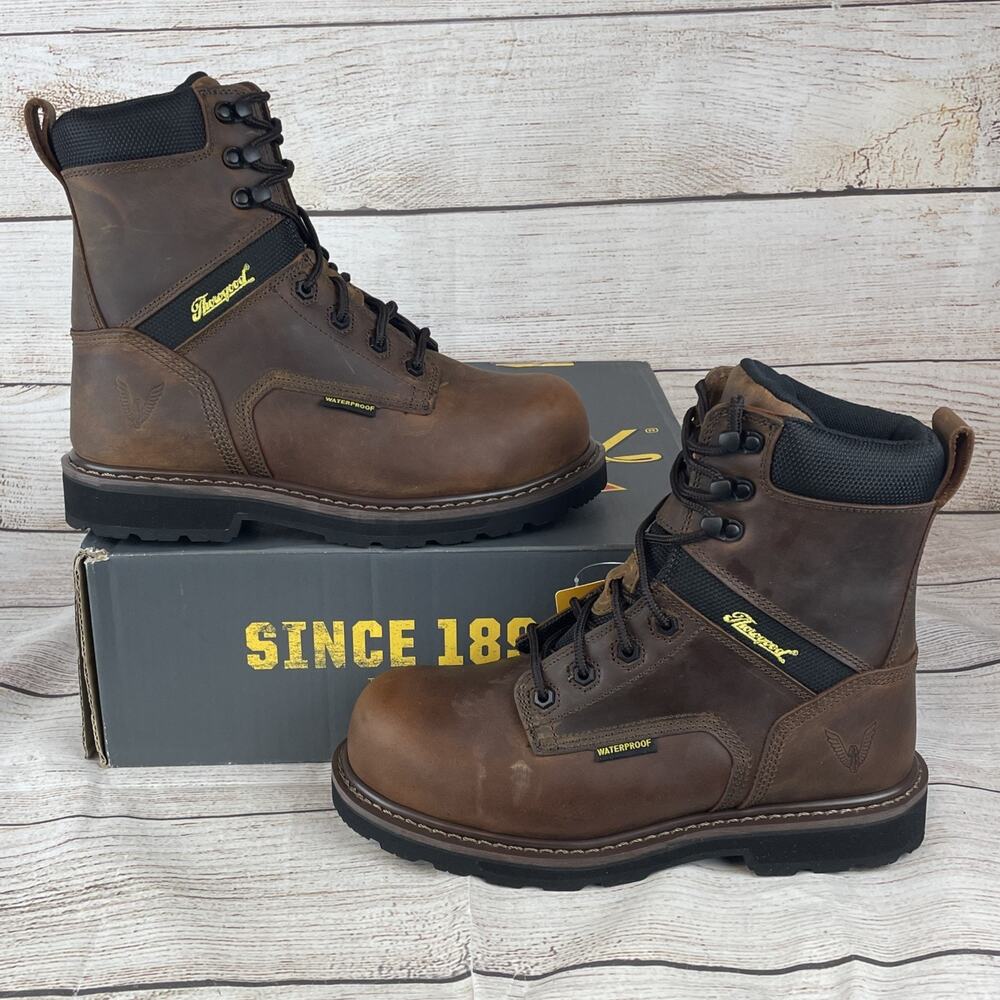 Thorogood 8" Crazy Horse Job Site Series 804-4243 Mens Sz 7.5W Boots